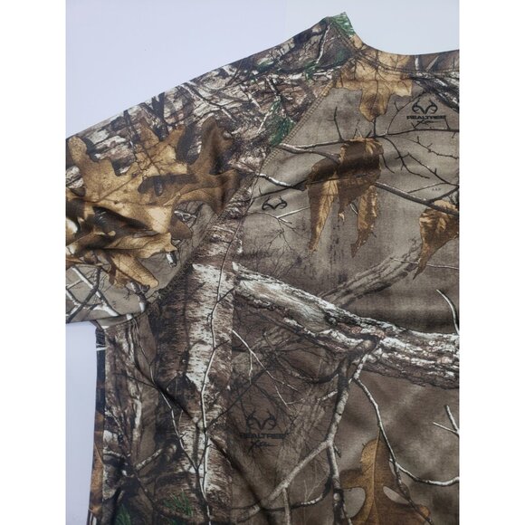Realtree Camo Shirt Men's Long Sleeve Pullover Hunting Outdoor Shirt Size XL - Picture 13 of 16